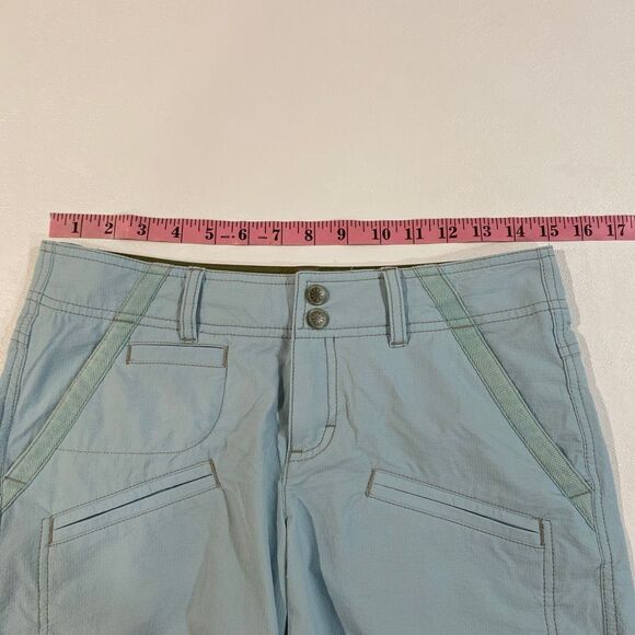 Athleta Trek Utility Shorts Women’s Size 2 – Light Blue Hiking Outdoor Quick Dry - Picture 4 of 10